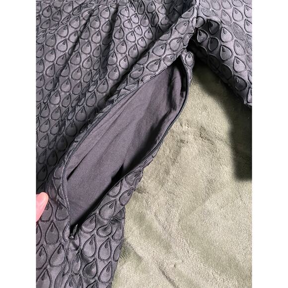 ARYEH Black MCM style Size Small Cocktail Textured Dress - Picture 5 of 9